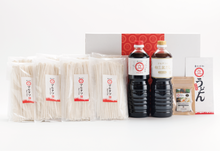 画像をギャラリービューアに読み込む, マルタツうどん Lセット,(16玉、だし1000ml×2本)